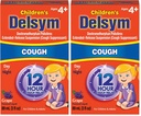 Delsym Cough Suppressant for Children and Adults, Grape, 3 Fluid Ounce (Pack of 2)