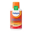 Delsym Max Strength Cough + Chest Congestion DM Liquid, Cold Medicine for Adults Relieves Cough & Chest Congestion, Expectorant Thins & Loosens Mucus, Cherry Flavor, 6 Fl Oz