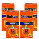 Delsym 12 Hour Cough Suppressant, Orange - 5 oz, Pack of 4