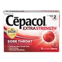 Cepacol Extra Strength Sore Throat Lozenges, Cherry 16ct