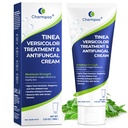 CHARMPOO Clotrimazole 1% Antifungal Cream for Tinea Versicolor, 3.53 oz | Ringworm and jock itch care; tea tree, myrrh, ceramides and glycerin; fast-absorbing for chest, back, neck.