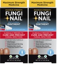 Fungi Nail Anti-Fungal Ointment 0.7 Fl Oz,Kills Fungus that Can Lead To Athlete's Foot with Tolnaftate,Toe Nail Fungus Treatments,Clinically Proven to Cure Infections,Natural Color,(Pack of 2)