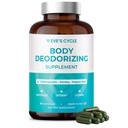 Body Deodorizing Supplement – Natural Internal Deodorant Chlorophyll Capsules with Parsley & Peppermint – 60 Vegan 500mg+ Pills – Bad Breath Treatment for Adults & Cleanse Support, Made in USA