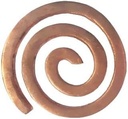 Copper Vastu Helix for North West | 2 Inch - Pack of 1 | Dosh Remedies for South East Corner | Missing Corner | Kitchen & Entrance