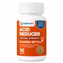 WELMATE - Famotidine Acid Reducer, 10mg - Original Strength - Heartburn Relief - Acid Indigestion - Stomach Relief - Works in 15 Minutes - Generic Medication - 90 Tablets