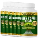 Green Coffee Bean Extract, 100% Pure Green Coffee Bean Capsules, 50% Chlorogenic Acid, 1000 mg Strength, 360 Capsules, 12 Month Supply, Non-GMO and Gluten Free, Traditional Herbal Supplement