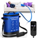 Cold Therapy Machine, Program Timer Ice Machine for Knee After Surgery, Portable Machine with Quiet Pump, Large Cold Pad for Ankle, Arm Joints, Sports Injuries, Cryotherapy Pain Relief, Dark Blue