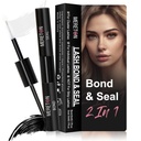 Lash Bond and Seal, Lash Cluster Glue For DIY Eyelash Extensions,Individual Lash Glue for Cluster Eyelash, Strong Hold, Eye Lash Glue for Personal Makeup Use (Black01 Bottle)