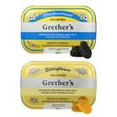 GRETHER'S Sugarfree Blackcurrant & Elderflower Pastilles – Premium Swiss Throat Lozenges for Dry Mouth & Throat Comfort – Gluten & Lactose Free – Gift for Singers – 2.1 oz, 2 Pack