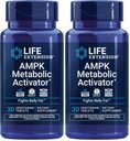 Life Extension AMPK Metabolic Activator*, Hesperidin, G. pentaphyllum, Fight unwanted Belly Fat, Target Overall Fat, Gluten-Free, Vegetarian, 1-Daily, Non-GMO, 30 Tablets (Pack of 2)