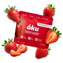 ōku Functional Energy Chews, 60mg of Caffeine from Green Tea & Yerba Mate, Coconut Water for Hydration and 4 Grams of Fiber, Strawberry (8-Pack)