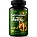 Tongkat Ali (Longjack) with Fadogia Agrestis - Supplement for Men & Women Supports Hormone Balance, Performance, Mood, Energy & Vitality - Made in USA (60 Capsules)