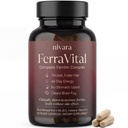 Nivara FerraVital Ferritin Complex - Iron Supplement for Women & Men with Bisglycinate, Vitamin C, B12, Lactoferrin, Methylfolate, Slow Release Gentle Iron Pills for Hair & Energy Support, 60 Capsules