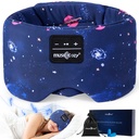 MUSICOZY Sleep Mask Headphones Bluetooth Sleep Masks with Headphones Eye Wireless Masks Bluetooth 5.4 with Adjustable Headband Total Blackout for All Night Sleep, Travel & Nap