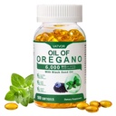 Oil of Oregano with Black Seed Oil,6000mg Oregano oil Per Serving, 180 Count Oregano oil capsules, with 4X Strength of Carvacrol&Thymoquinone for Immune&Digestive Support, Non-GMO, Herbal Supplement