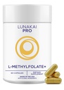 Lunakai USA Made Clinically Studied L-Methylfolate 5-MTHF 15mg Plus Methyl B12 - Methylated Folate Supplement for Men & Women - Brain, Mood & Energy, MTHFR Supplement, Non-GMO, 60 Capsules