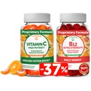 Lunakai Vitamin C and Vitamin B12 3000 mcg Gummies Bundle for Adults - Organic VIT C Vegan Chewable Gummy Vitamins - Energy Support and Bone Health
