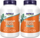 NOW Supplements, Potassium Citrate Powder, Supports Electrolyte Balance and Normal pH*, Essential Mineral, 12-Ounce (Pack of 2)