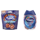 Tums Chewy Delights Soft Chews, Very Cherry, 32count & TUMS Chewy Bites Assorted Berries Antacid Hard Shell Chews for Heartburn Relief, 60 Count