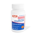 Rugby Ultra Strength Simethicone Gas Relief 180 mg - Maximum Relief for Adults - May Help with Symptoms of Flatulence & Bloating - 60 Softgels (1 Pack)