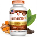 TurmericBP+ Turmeric Curcumin with Black Pepper Extract 655mg - High Absorption Turmeric Supplement with 95% Curcuminoids & BioPerine-Tumeric Capsules for Inflammation Support - 30 Caps,1 Month Supply