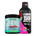 ProSupps L-Carnitine 3000 Stimulant Free Liquid Shots (Berry) Dr. Jekyll Signature Intense Focus, Energy & Pumps Pre-Workout Powder (Blueberry Lemonade) Bundle