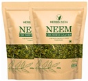 Neem Leaves Crushed (Not Powder), Good to Make Fresh Neem Leaf Tea 600 Grams (21.2 Oz), Herbal Supplements - HerbsIndia