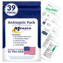 First Aid Kit Supplies Pack Topical Products for Wounds | Wound Cleansing & Treatment | 39 Piece | MFASCO