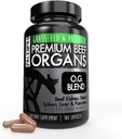 Paleo Pro O.G. Blend Premium Beef Organs Κάψουλες, νεφρά, καρδιά, συκώτι, σπλήνα και πάγκρεας από χόρτο Fed & Παστός αγελάδες, συμπλήρωμα διατροφής, Δεν προστίθενται ορμόνες ή αντιβιοτικά, 180 κάψουλες