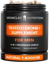 Advanced Testosterone Supplement for Men - 15-in-1 Natural Complex for Vitality, Energy & Strength with Tongkat Ali, Ashwagandha, Shilajit, Fadogia Agrestis - 2 Month Supply