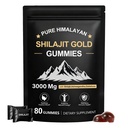 Shilajit Gummies for Men & Women, Natural Himalayan Shilajit Gummies Rich in Ashwagandha, Gokshura with 85+ Minerals, Non-GMO, 100% Pure & Natural, Energy Support & Overall Health, 80 Gummies