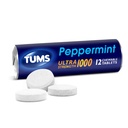 TUMS Antacid Chewable Tablets Assorted Fruit – 12 rolls - Fast Heartburn Relief, Calcium Carbonate Formula, On-the-Go Digestive Support, Easy to Carry (Pack of 12 Rolls).