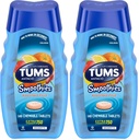 TUMS Smoothies Extra Strength Antacid Chewable Tablets for Heartburn Relief, Assorted Fruit - 140 Count (Pack of 2)