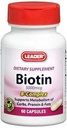 Leader Biotin 5000mcg Capsules 60 Ct