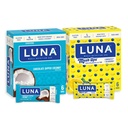 LUNA Bar - Variety Pack - Chocolate Dipped Coconut and LemonZest + Blueberry Mash-Ups Flavor - Snack Bars - Non-GMO - Gluten-Free Protein Bars - Made with Organic Oats (12 Pack, 2 Boxes)