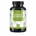 Vitamin B Complex - 500 µg B12 & 400 µg Folic Acid - 8 B Vitamins (B1, B2, B3, B5, B6, B7, B9, B12) for Energy, Nervous System & Metabolism - Vegan & Laboratory-Tested - German Brand