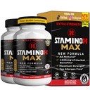 StaminoX Max Dietary Supplement, Herbal Blend, Organic Maca Root, 60 Capsules (2)