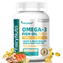 Omega-3 Fish Oil Softgels, 1000mg Per Serving, 350mg EPA + 130mg DHA, Heart & Brain Health Support, Air Mini Small & Easy to Swallow, 90 Count