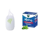 Bundle of Vicks Advanced Soothing Vapors Waterless Vaporizer with Night Light and VapoPads with Original Scent