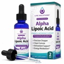 Life Solutions Liquid Alpha Lipoic Acid with Dropper – 2 fl oz – High Absorption Antioxidant Supplement for Cellular Health, Energy Support & Travel-Friendly Convenience