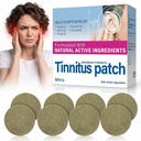 Tinnitus Relief for Ringing Ears, 50 PSC Tinnitus Relief Patch for Buzzing Roaring and Clicking, Ear Ringing Support with Mild Ingredients, Soothing Ear Health Patch for Women Men, Breathable Material