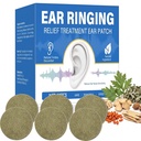 Tinnitus Relief for Ringing Ears, 60 Pcs Tinnitus Relief Patch for Ear Noise and Buzzing, Natural Gentle Ear Patch to Support for Auditory Comfort, Ears Care Patches for Daily Use, for Men and Women