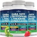 NEW AGE GABA 750mg 5 HTP 200mg L Tryptophan 500mg L Theanine 200mg Ashwagandha SAM-e L-Glycine - Vitamins for Women and Men with 5-HTP (5-Hydroxytryptophan) - 270 Count