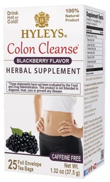 HYLEYS Cleanse Colon Τσάι BlackBerry Γεύση - 25 Τσάι Τσάι Τσάι Τσάι (1 πακέτο)
