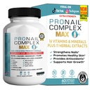 ProNail Complex Max Hair, Skin & Nails Premium Supplement with Biotin & Herbal Blend, 60 Capsules, 30 Day Supply (1)