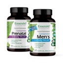 Emerald Labs Bundle with Prenatal 1-Daily Multi (60 Veg Caps) & Men's 1 Daily Multi (30 Veg Caps) - Prenatal Multivitamin with Methylated Folate, Iron & More* - Men's Multi with Lycopene, Zinc & More*