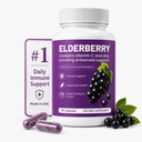 Elvera Elderberry Gut Support with 1200mg Elderberry Extract, Vitamin C and Zinc | Daily Immune & Digestive Balance for Everyday Wellness & Healthy Metabolism 90 Capsules