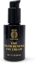C60 Power Youth Renew Eye Cream - Κρέμα ματιών για ρυτίδες & Puffiness, Αντιγηραντική φροντίδα του δέρματος για γυναίκες και άνδρες, με 99,99% καθαρό εξαϋλωμένο C60, πεπτίδες χαλκού, & υψηλής ποιότητας συστατικά - 1 fl oz