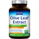 Innate Vitality Olive Leaf Extract Capsules, 750mg Extract, 20% Oleuropein, with Black Pepper for Absorption, Immunity, Heart, Brain, Skin Health, 60 Count