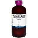 250 mL of Gold NanoParticle (AuNP) Solution: 100 mg/L of 99.99+% Pure Gold AuNPs in Water - Clear Plastic Bottle